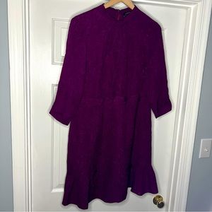Purple simple cocktail or work dress